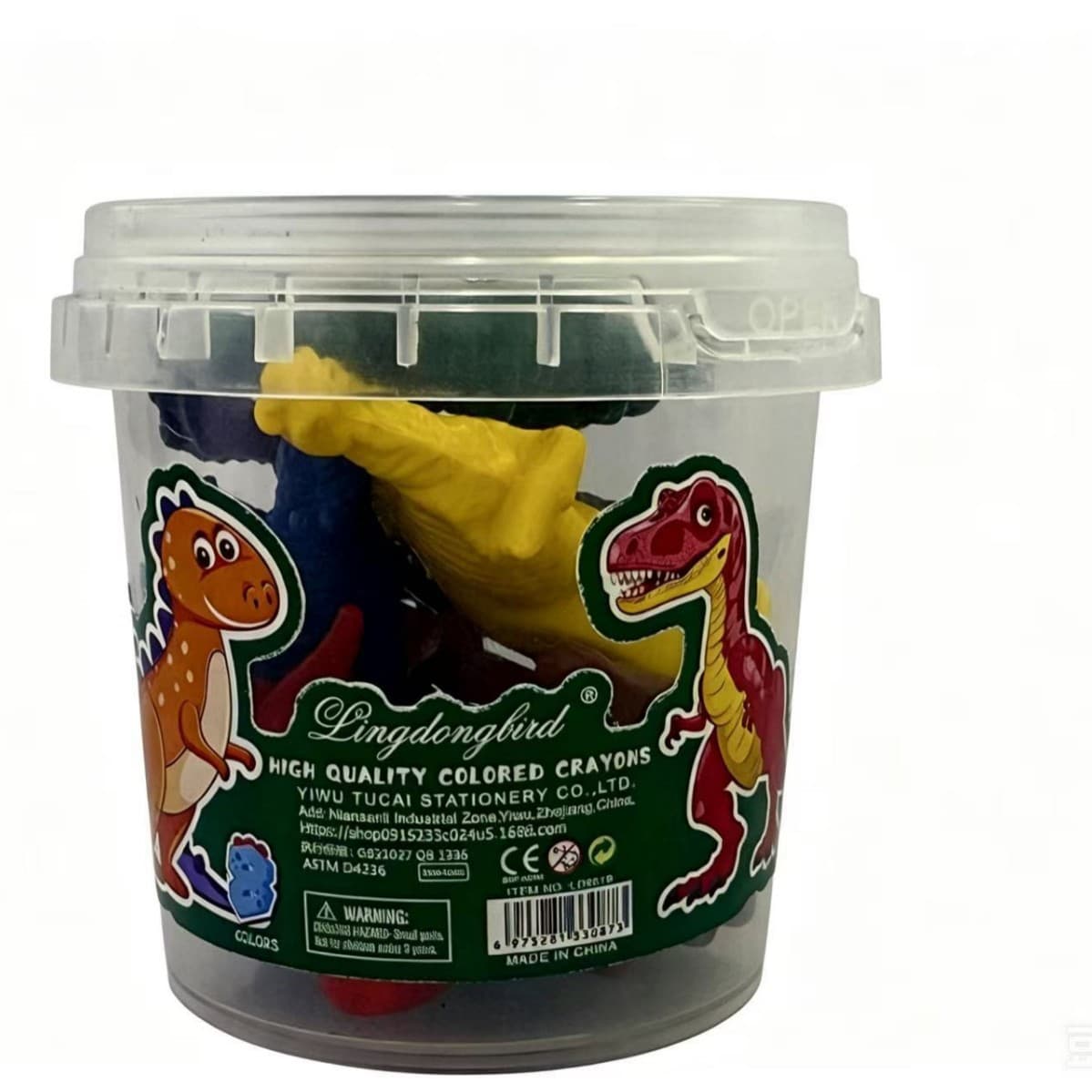Factory direct sales cartoon animal shape non-dirty hand erasable plastic crayons