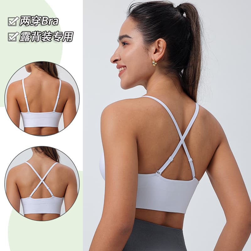 Cross-border adjustable shoulder strap European and American triangle cup bra, sexy casual underwear, yoga bra, Amazon's new best-selling item.
