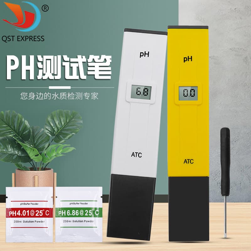 pH test pen, pH meter, pH detector, aquarium acid/alkalinity tester, fish tank water quality monitor with temperature-controlled ATC.