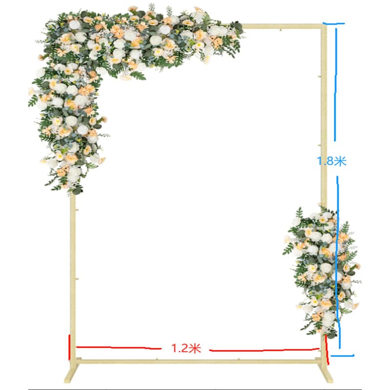 Best-selling Gold 7.2ft Iron Arch Door Frame Wedding Aisle Balloon Stand Photography Background