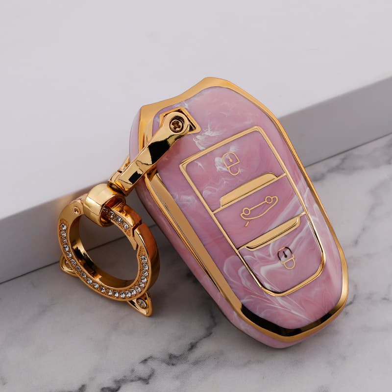 Car Key Case Suitable For Dongfeng Mark 408 308s Zhi 4008 Automobile 3008 2008 Shell 508l Package 5008 Buckle 301
