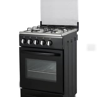 50cm Wide 4-Burner Gas Cooker with Gas Oven, Auto Ignition, Plug-in Ignition, 220V European Standard, Drop Shipping