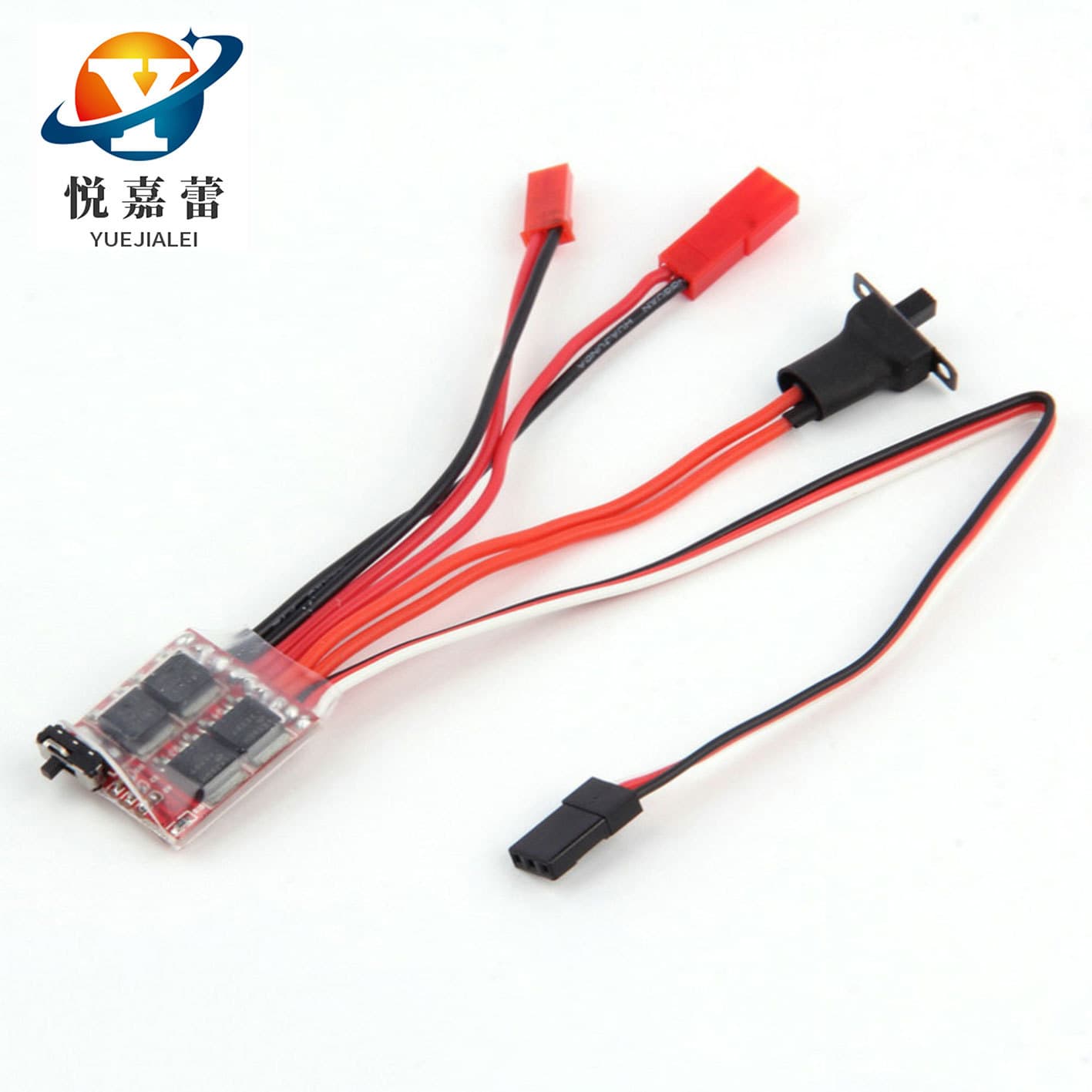 10A 20A 30A Bidirectional Brushed ESC with Brake Brake Switchable for RC Remote Control Model Cars and Boats