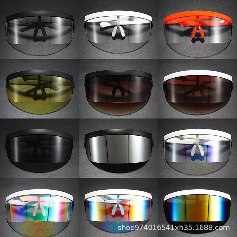 PC Small Goggles Windproof Dustproof Flat Lens Splash-Proof Anti-Fog Breathable Protective Glasses Isolation Eye Shield