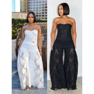 New Fashion Women's Lace Corset Two-Piece Set for Amazon Cross-Border Sales