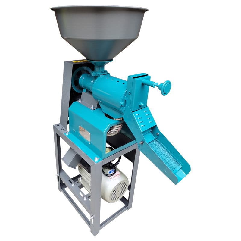 Home Use Rice Mill, Small Multi-Functional Fine Bran Rice Huller, Rice Sheller, and Corn Peeler