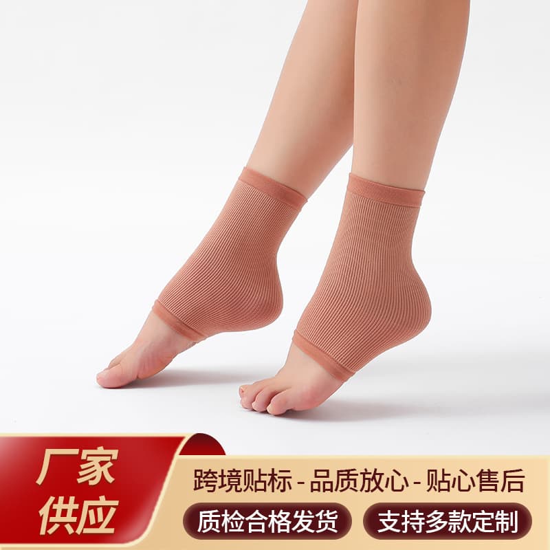 Thickened and enlarged foot crack socks for women and men, anti-heel dryness, anti-cracking silicone, autumn and winter foot crack socks, half-sole.
