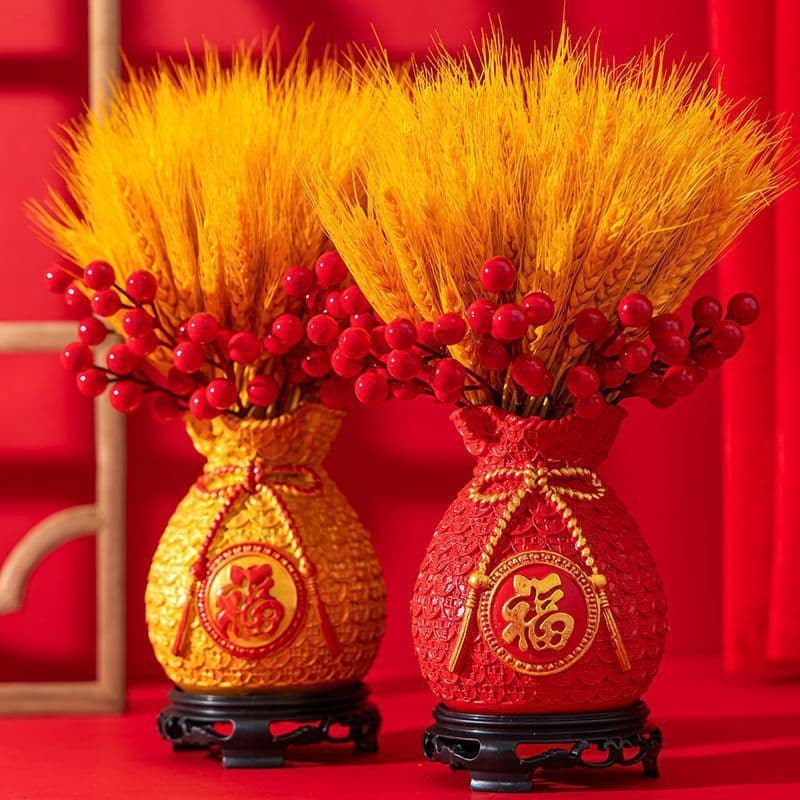 Air-dried wheat ears dried flower bouquet decoration living room ornaments barley housewarming opening new home gift factory supply chain wholesale
