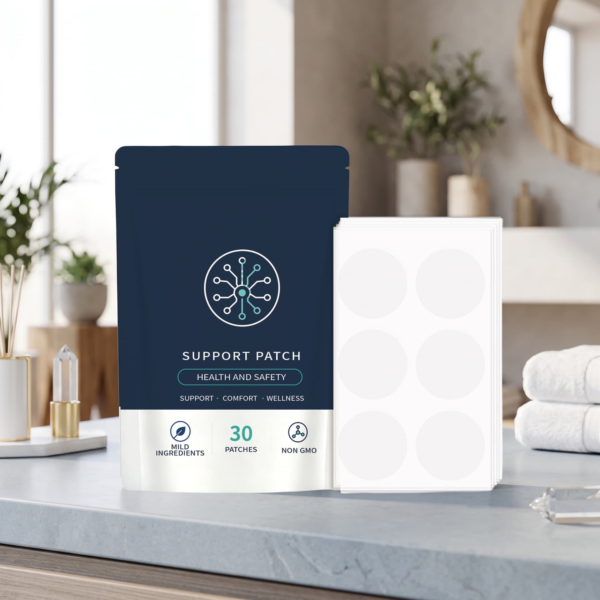 Body Care Patch Gentle Ingredients Multi-Effect Care Body Comfort Skin-Friendly Portable Vitality Care Patch