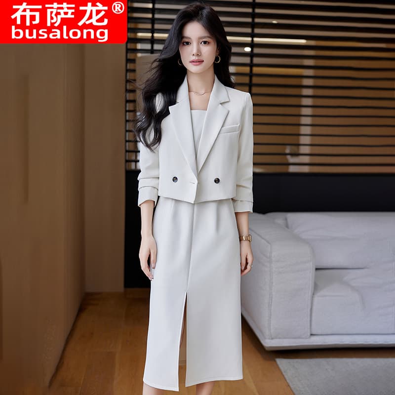 2024 New Women's Long Sleeve Professional Western-Style Business Suit Jacket Working Clothes Elegant Fashionable Tailored Coat