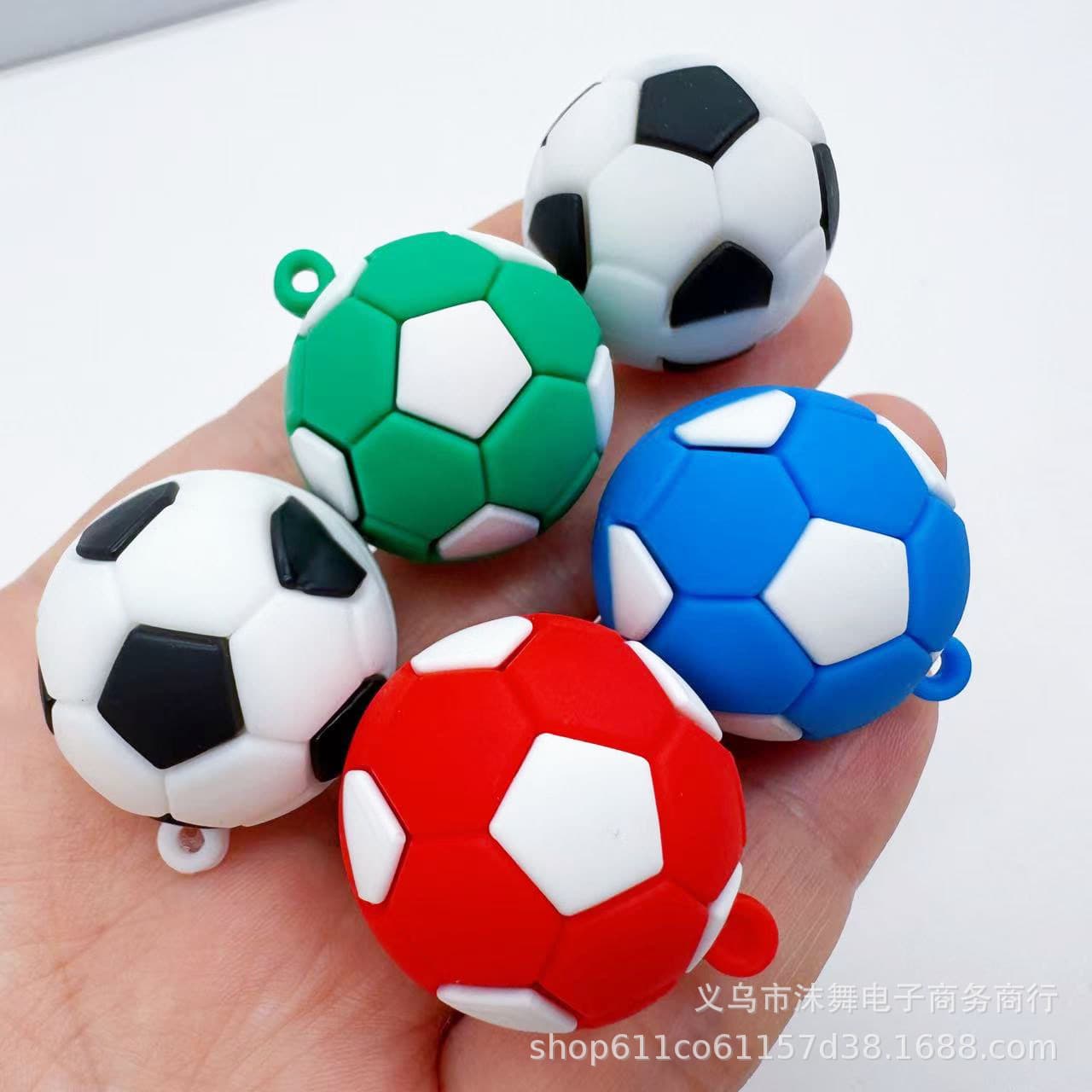 Simulated Soccer Keychain Pendant World Cup Mini Football Small Ornament Soft Rubber Sports Ball Figure Accessories Wholesale