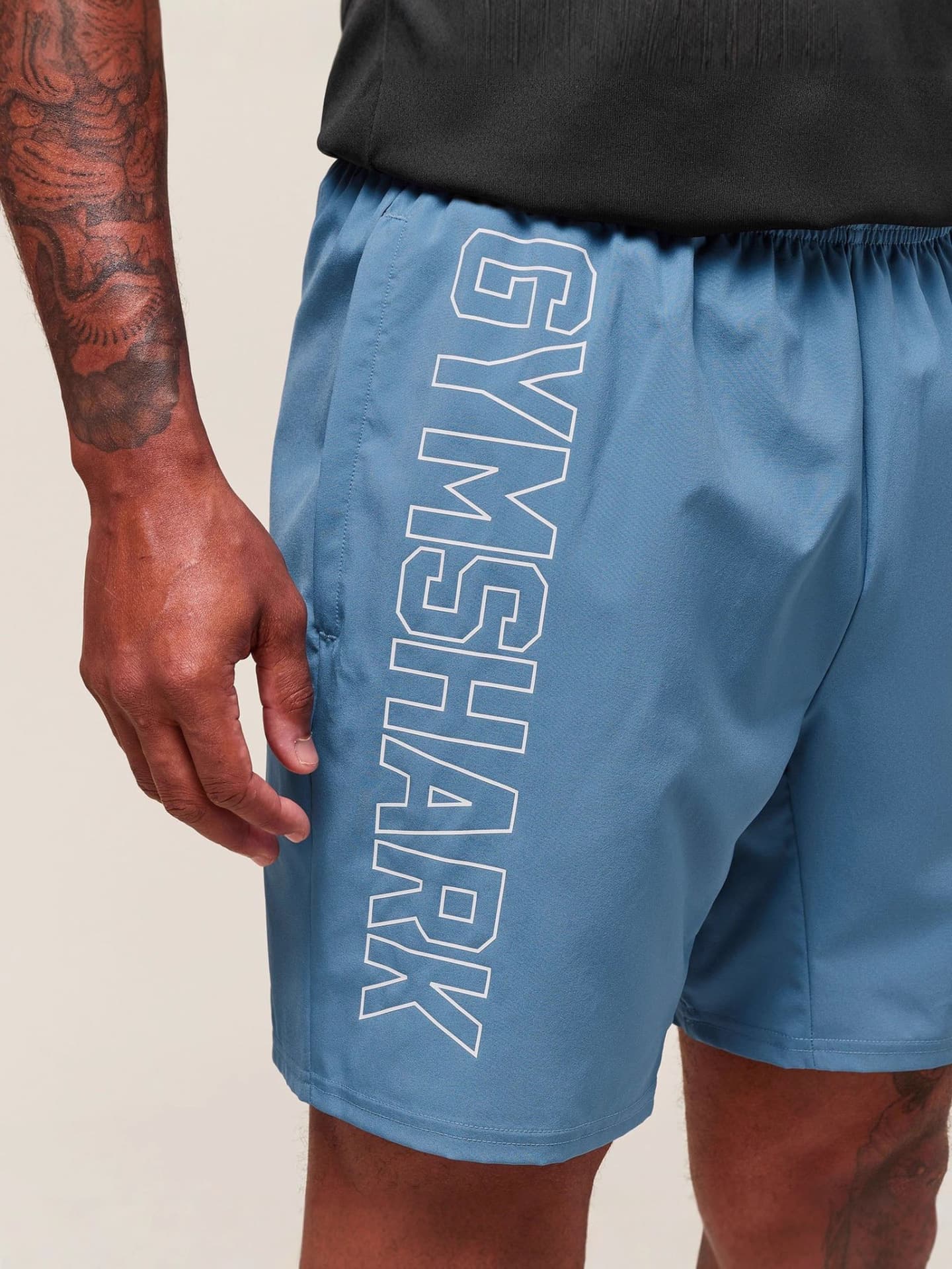GYMSHARK Men's Shorts, Sports Fitness Quick-Dry Breathable Basketball Shorts, Outdoor Running Casual Beach Shorts