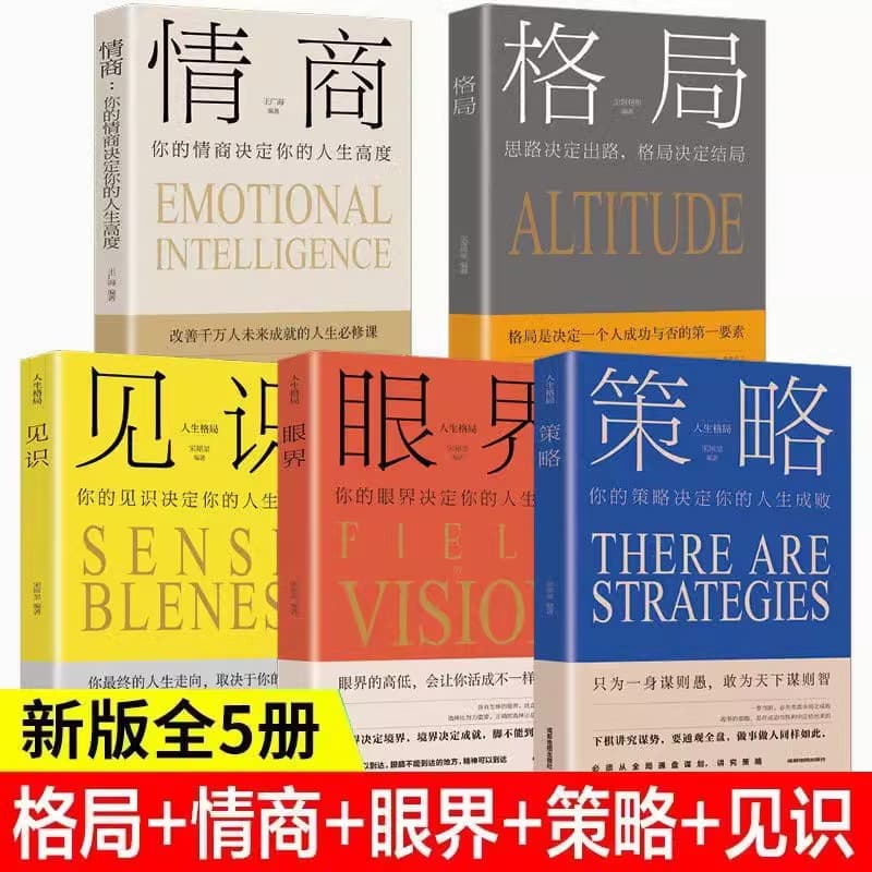 Complete 5-Book Set on Perspective, Vision, EQ, Strategy, and Insight: Your Mindset Determines Your Outcome - Success Motivation Books