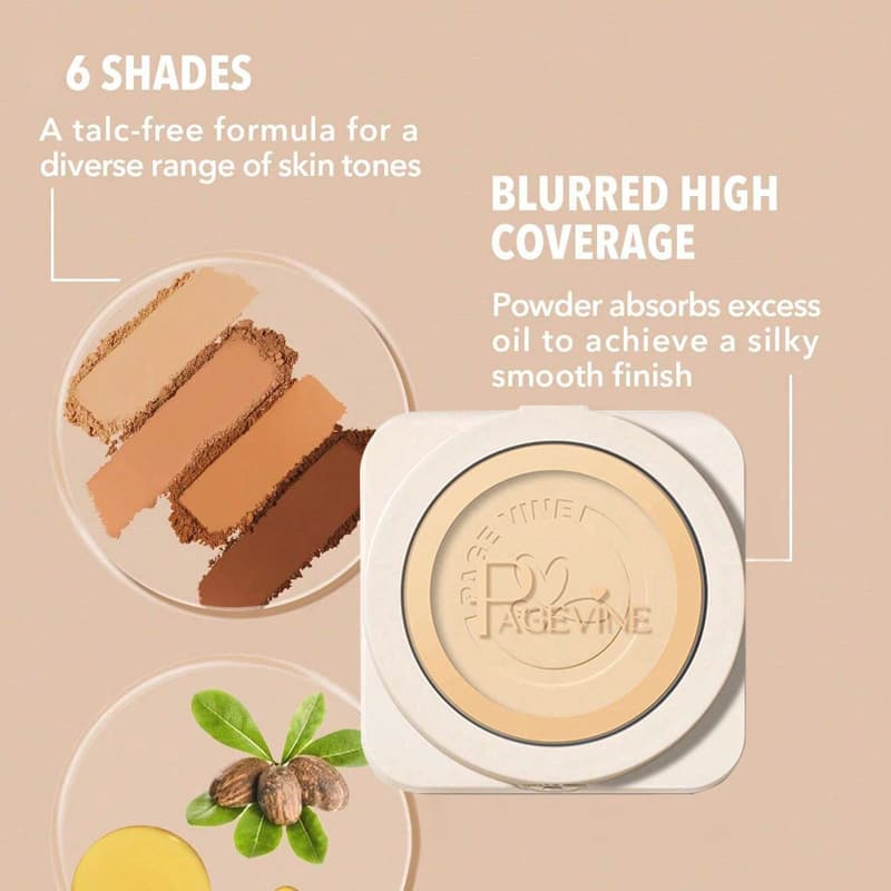 Cross-border PAGE VINE wet and dry makeup powder, long-lasting, waterproof and sweat-proof, does not stick, does not take off, touch-up makeup foreign trade