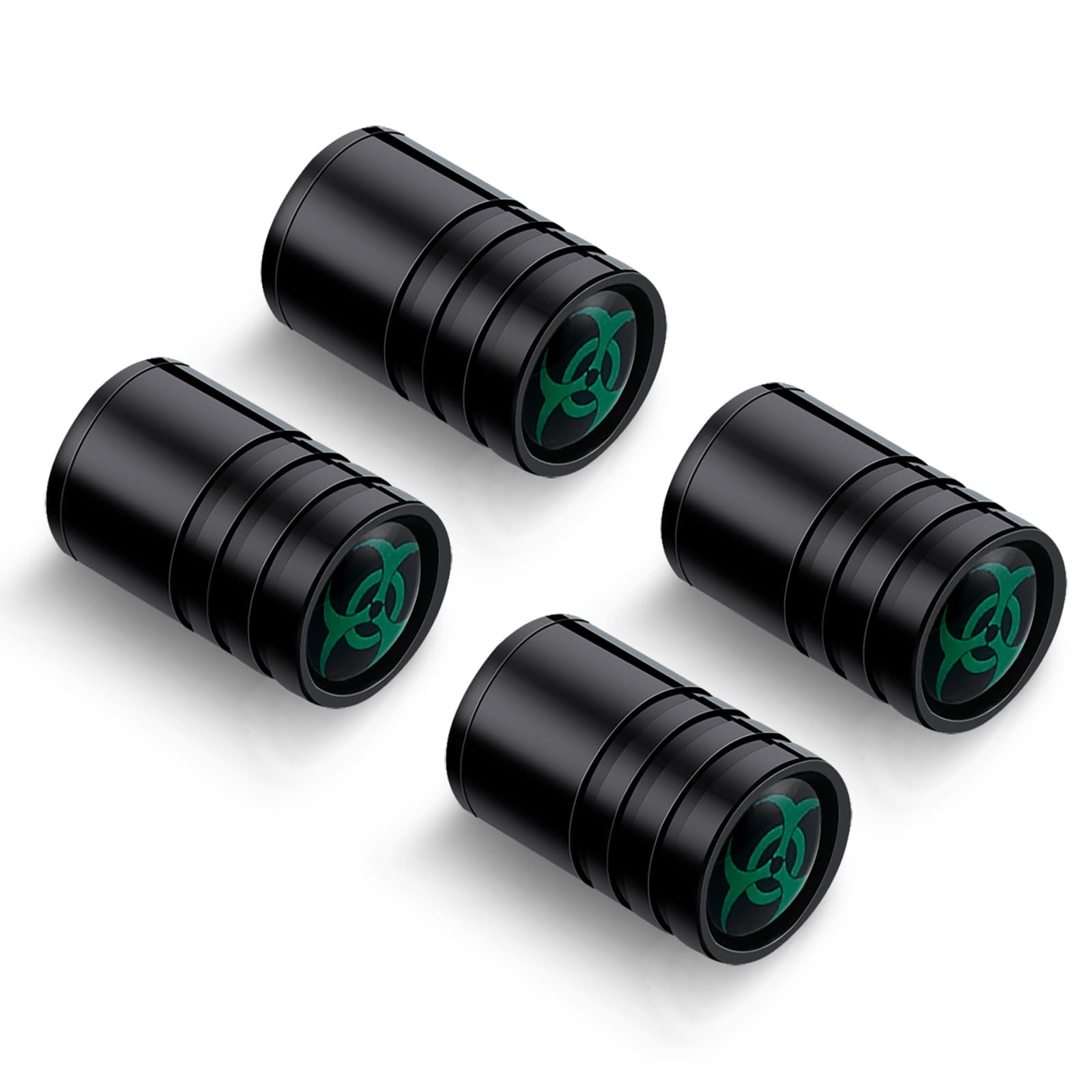 Car Tire Valve Cap Drip Glue Logo Cross-border Custom Three-Groove Round Umbrella Tire American Style Customization
