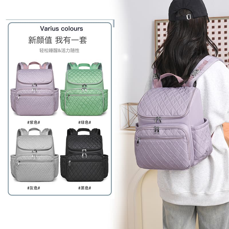 Cross-border Mom Bag Large Capacity Storage Outdoor Handbag Multifunctional Can Hang on Stroller Portable Backpack