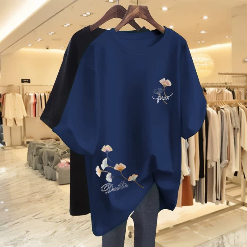 Clearance Sale 2026 Short Sleeve T-Shirt for Women, Loose Fit, Slimming, Tummy Covering, Versatile Half-Sleeve Tee Top