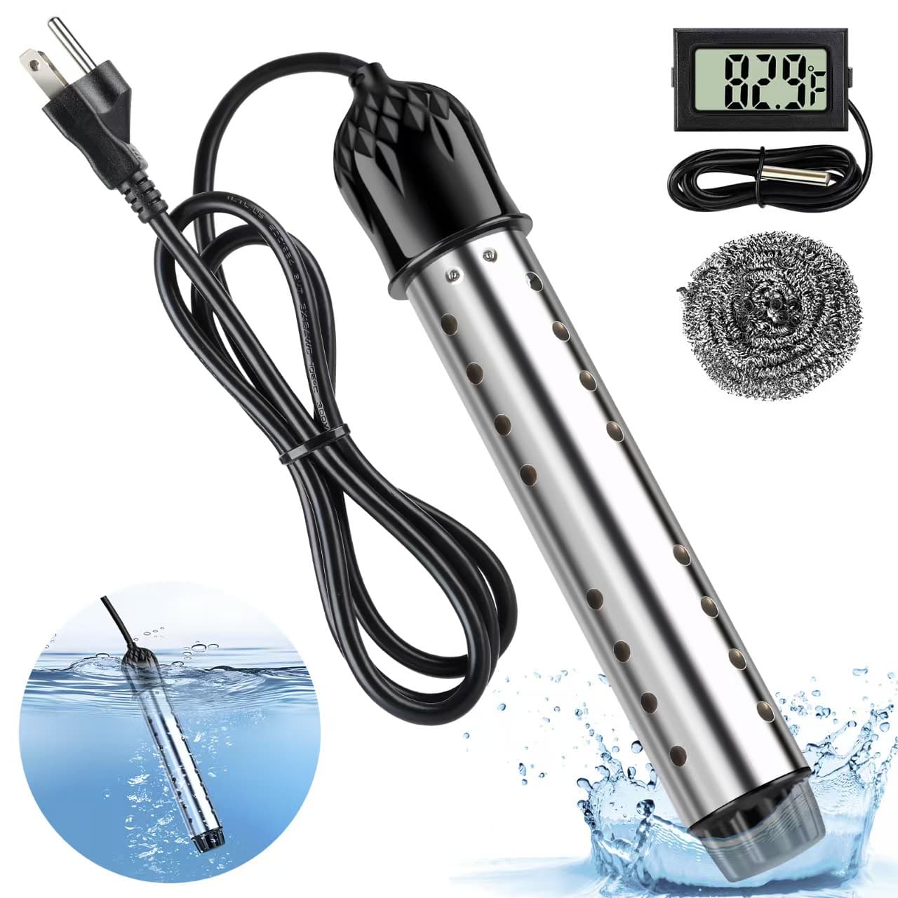 Custom Export Fast Water Heater Rods for US, UK, EU, and Australian Standards with Auto Shut-off and Temperature Control