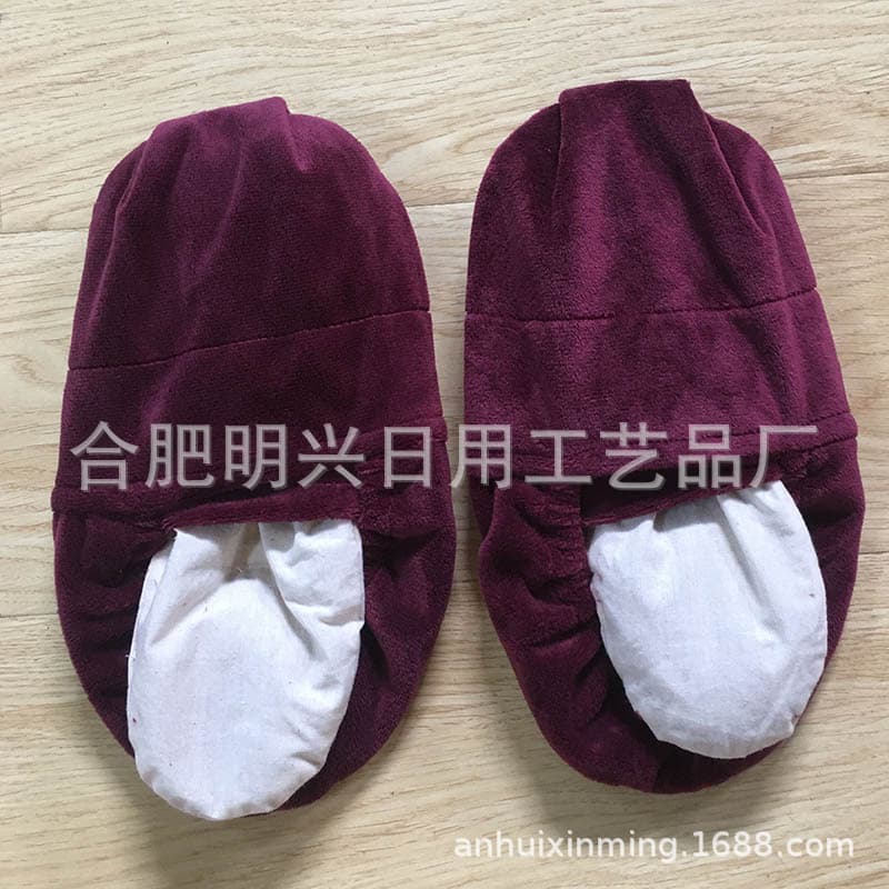 Hot Selling Cold and Hot Foot Pack Filled with Flaxseed, Wheat, Buckwheat, Tourmaline, Clay Granules, Lavender Flowers, Ultra-Soft Shoe