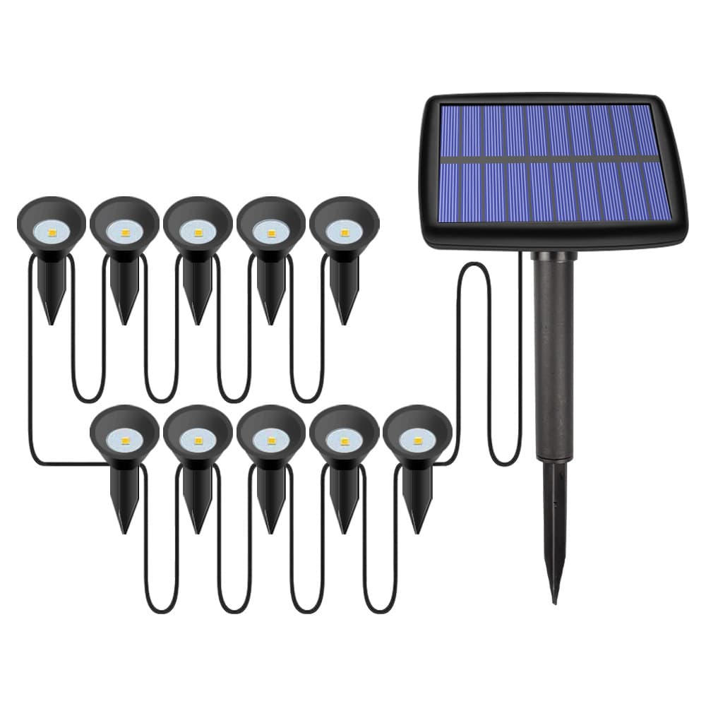 Solar LED Ground Insert Light Color/Warm White Garden Yard Light Outdoor Integrated Buried Lawn Lamp