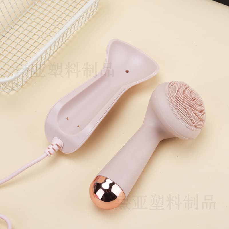 Cross-border electric face wash device silicone face wash device USB stand rechargeable pore cleaning massage beauty device face wash brush