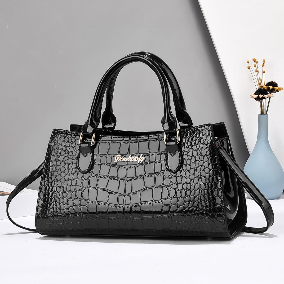 Crocodile Pattern Handbag Spring Summer Women's Commuter Tote Bag Versatile Oumifei Handbag 2025 Factory New Arrival
