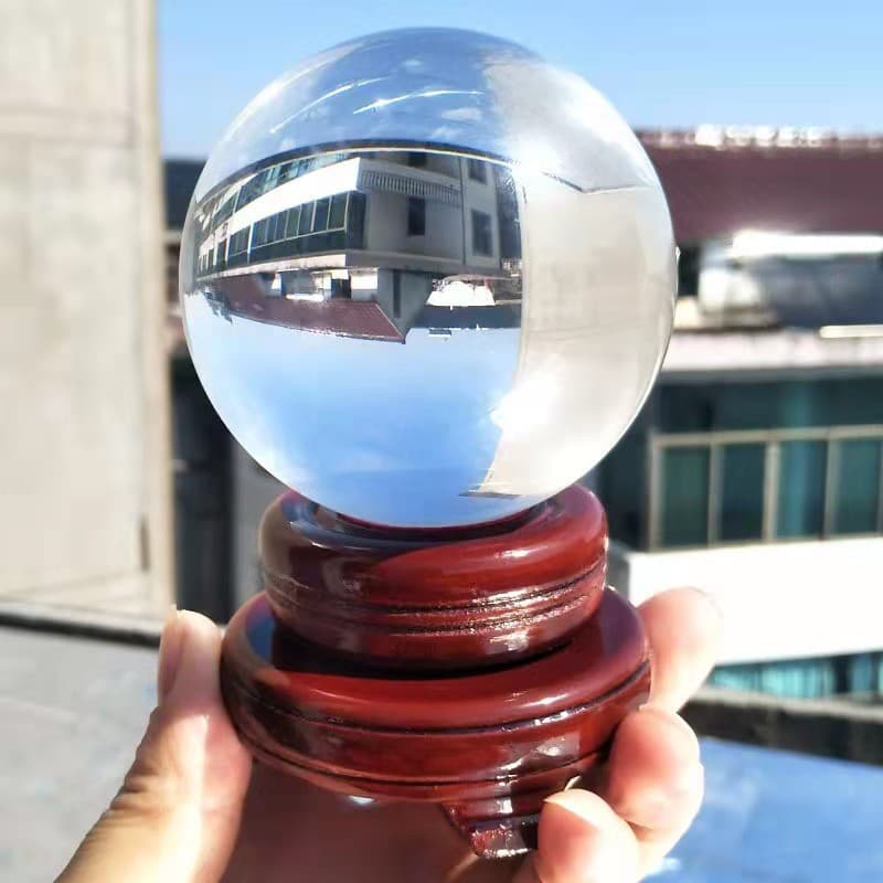 Transparent Crystal Ball, Smooth Solid Sphere, Feng Shui Ball, Personalized Decorative Creative Hall and Office Desktop Ornament