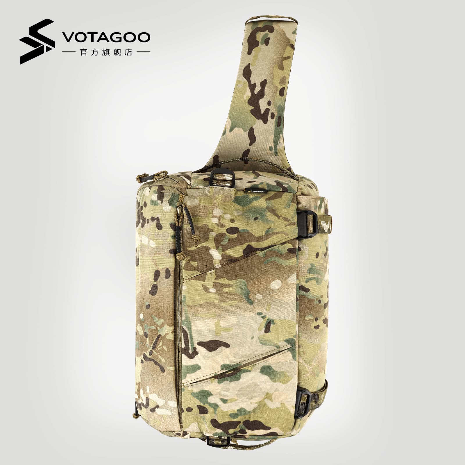 VOTAGOO 511 Outdoor Waist Pack LV10 Sling Tactical Crossbody Bag Water-Resistant Chest Pack Commuter Storage Backpack
