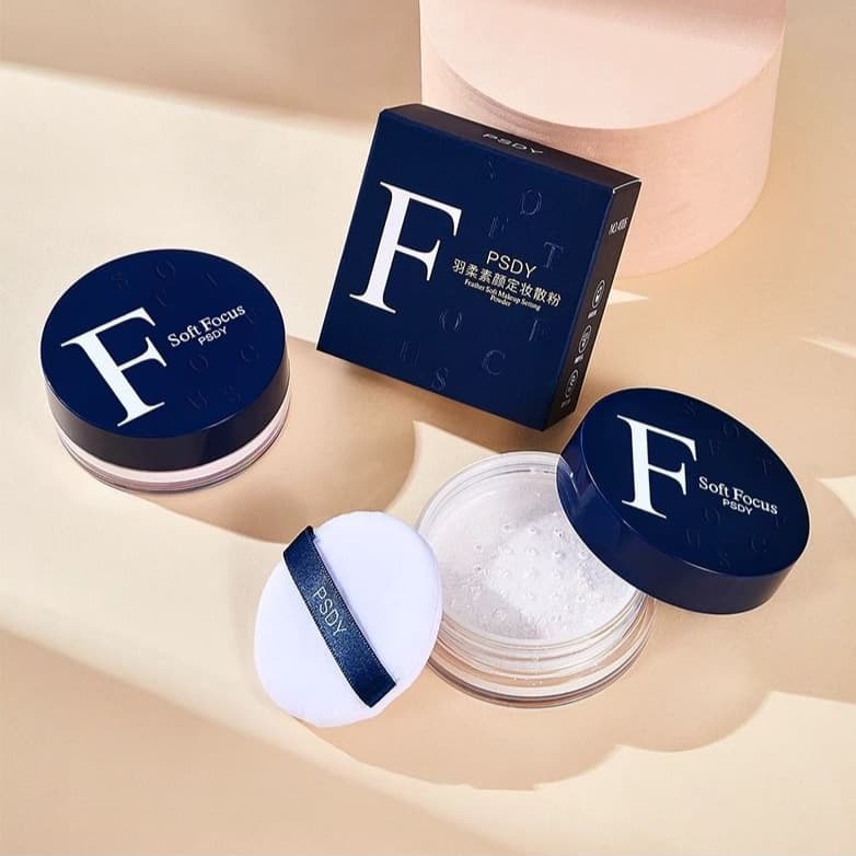 PSDY Soft Matte Setting Powder Waterproof Sweatproof Oil-Control Long-Lasting Loose Powder Velvet Finish Natural Look