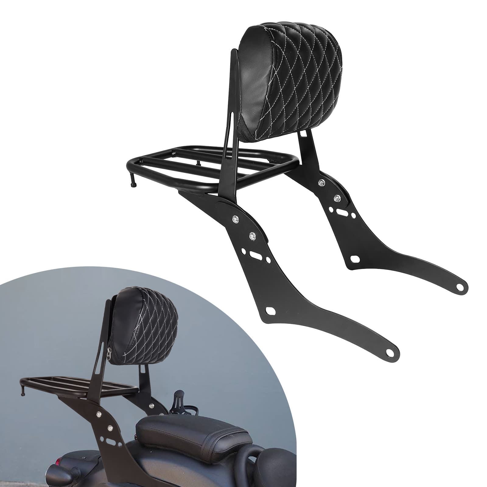 Suitable for motorcycle Honda CM300 modified and reinforced rear shelf, armrest, rear backrest and rear tail rack