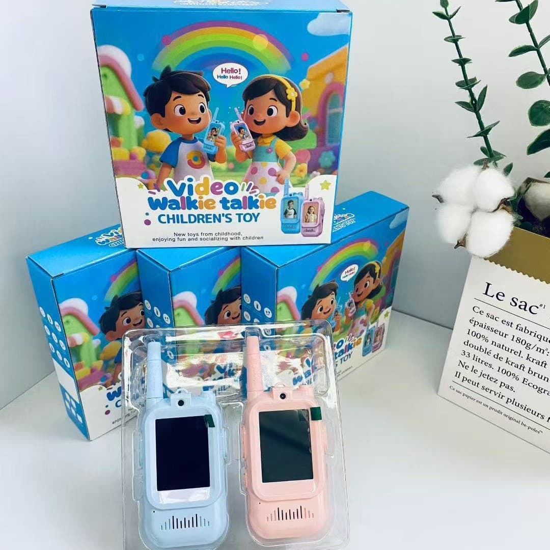 New Cross-Border Kids Video Walkie Talkie, Parent-Child Wireless Interactive Long-Distance Two-Pack, Visual Walkie Talkie Toy