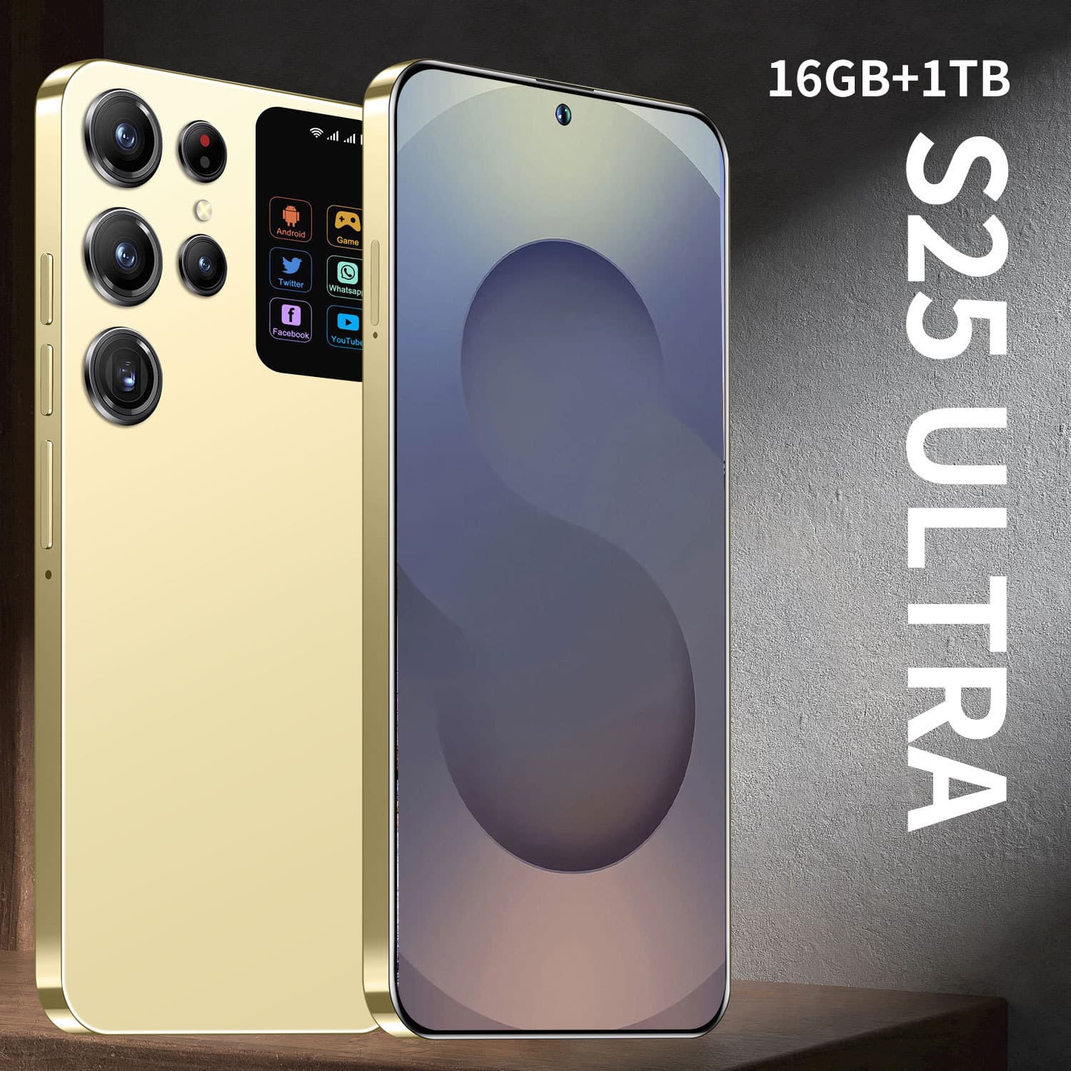 Hot-selling Cross-border S25 Ultra Android Smartphone 16+1TB Popular Secondary Screen TK Export Phone