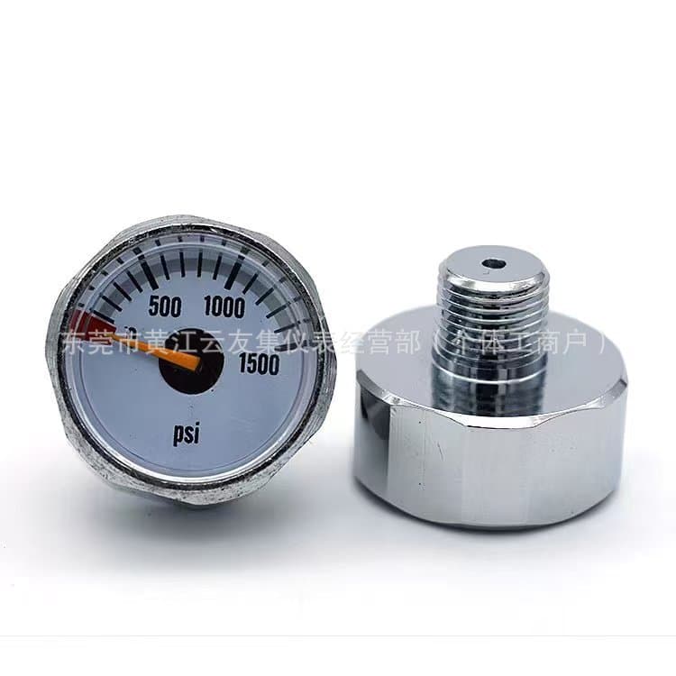 25MM Submersible Electroplated Pressure Gauge Pneumatic Constant Pressure Instrument Thread M10 G1/8 M8 1/8NPT
