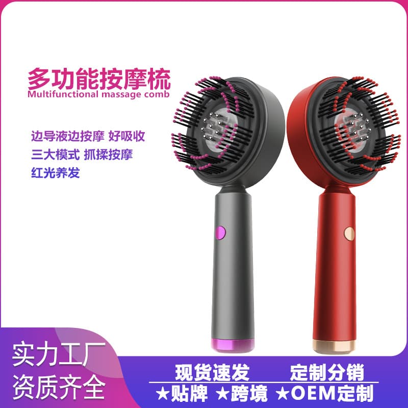 Scalp Serum Massage Comb Head Massager Kneading Applicator Hair Growth Essential Oil Meridian Comb