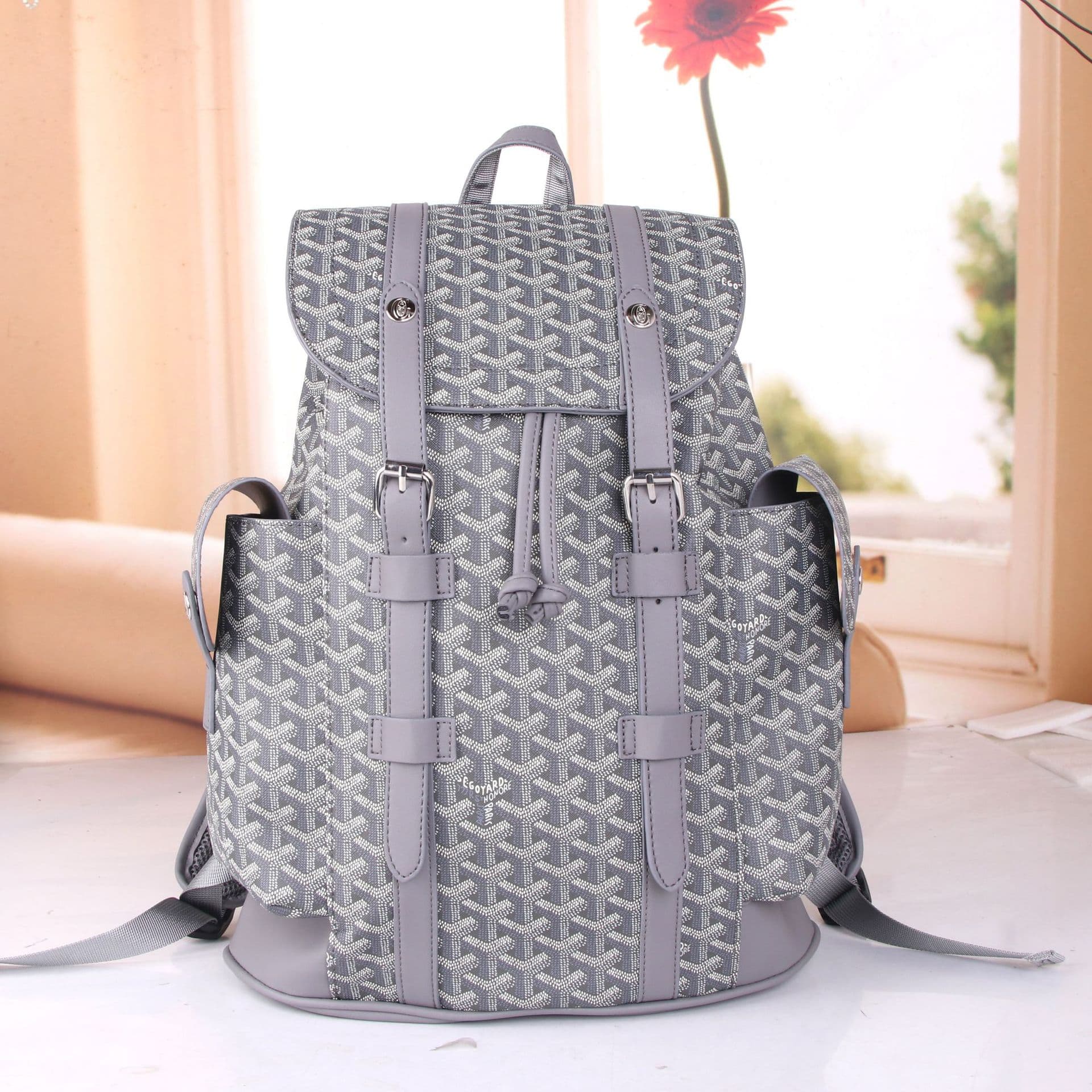 Trendy Dual-Shoulder Backpack New Versatile Fashion Letter Travel Backpack School Bag Casual Large Capacity Travel