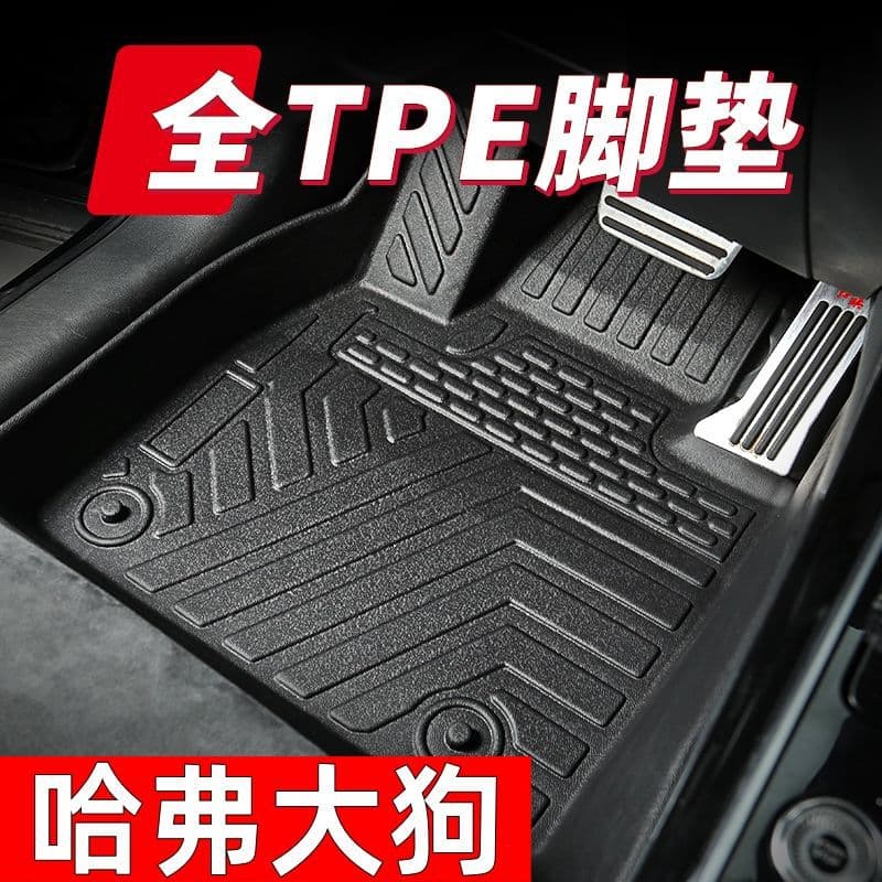 TPE Car Floor Mats for Haval Big Dog Gen 1 and Gen 2, New Energy, Wear-resistant Loop Carpet Mats