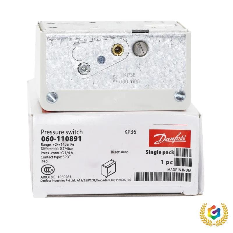 ✅ Danfoss pressure controller KP36 boiler controller 060-1108 pressure switch 060-110891/