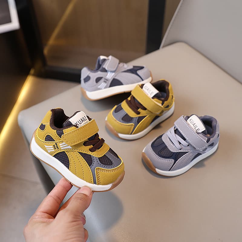 Spring Autumn Baby Boy Soft Sole Shoes Infant Walking Shoes Toddler Sneakers Slip-resistant Leather Upper Children's Shoes