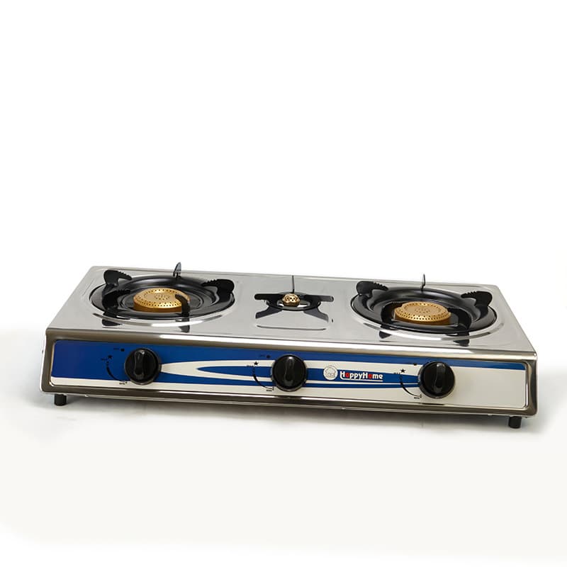 Factory Direct Supply Triple Burner Gas Stove, Countertop LPG Cookware, Cross-Border Source Wholesale for Export