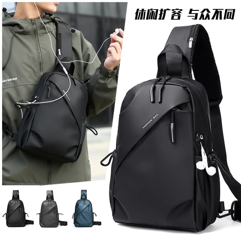 Men's Street Style Oxford Cloth Crossbody Bag Commuter Bag Chest Bag Rider Backpack Single Shoulder Bag Sporty Trendy