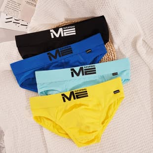 Men's Cotton Boxer Briefs Summer Thin Loose Fit Sexy Style