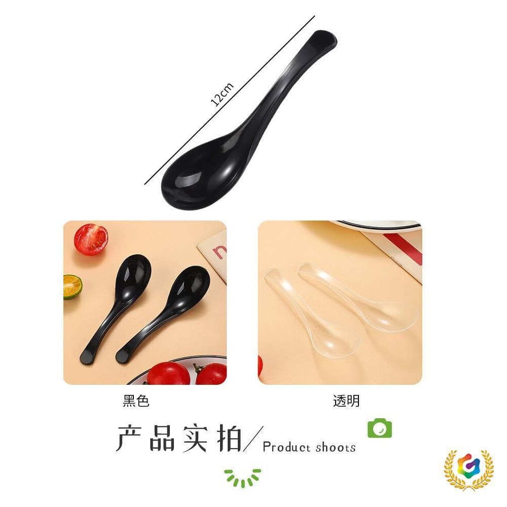 ✅ Disposable Spoons Individually Wrapped, 12-15cm High-temperature Resistant Soup Spoons for Takeout