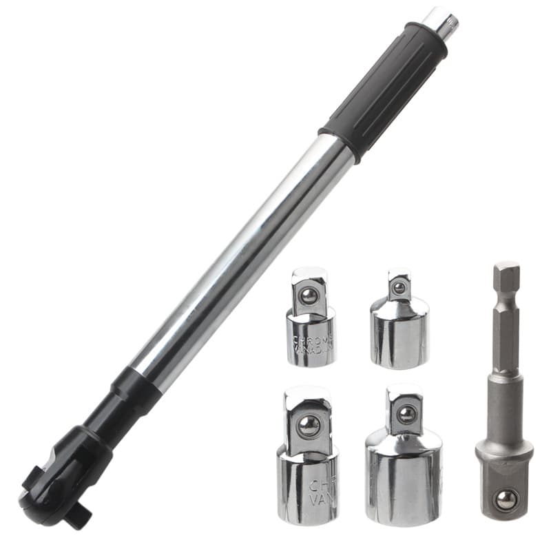 Multifunctional Extended Quick Ratchet Wrench Pneumatic Tool Manual Socket Ratchet 2-in-1 Hand-Auto Integrated Wrench