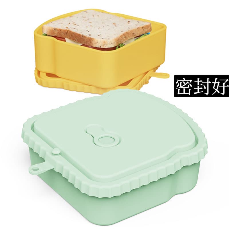sandwich containers silicone portable sandwich box snack box multifunctional bread box container
