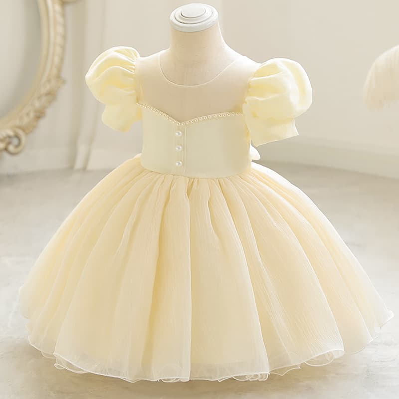 New Flower Girl Baby Wedding Dress Girls Princess Dress Stage Performance Dress Kids Birthday Dress Cross-border