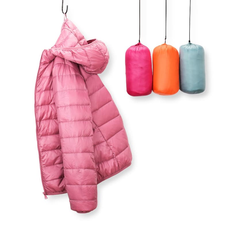 Lightweight down jacket women's new plus-size large code for heavy women up to 200 lbs, short style with stand-up collar and hooded coat for middle-aged and elderly