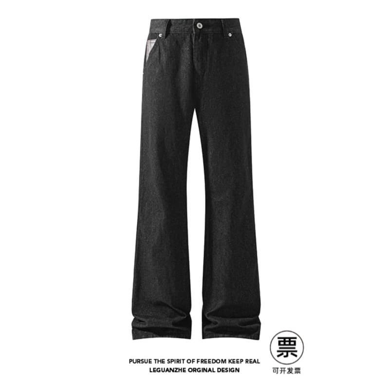 2026 Summer-Autumn Transition White Background American Bootcut Raw Denim Jeans M-5XL GK26514-Special P37