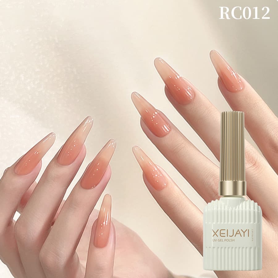 Nail polish glue ice transparent nude glue brushed painted glue basic versatile light therapy nail glue for nail salon use