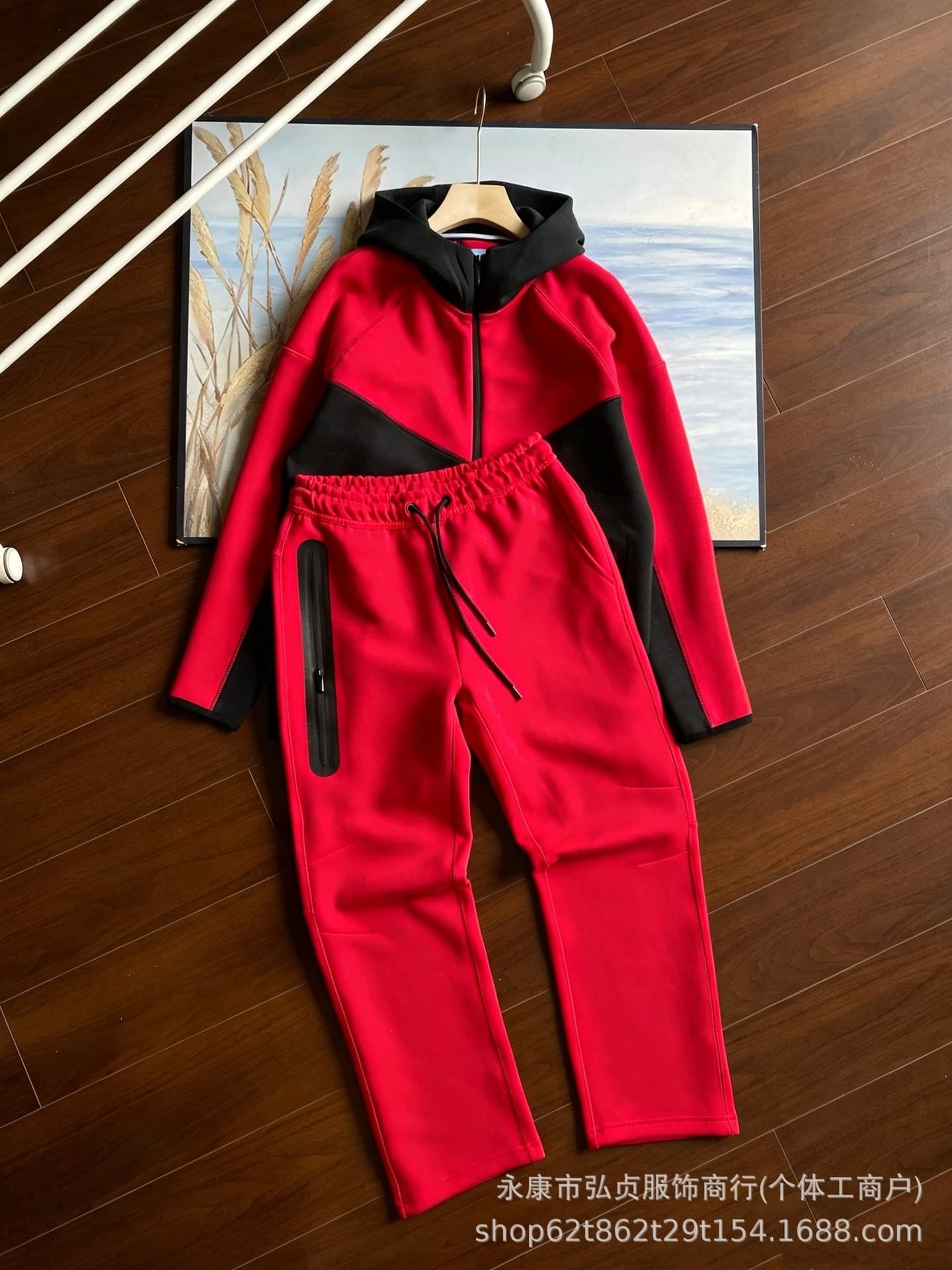 2025 Spring Cross-border Small Hook Casual Sportswear NOCTA Collaboration Hooded Zip-Up Jacket Set FD8454