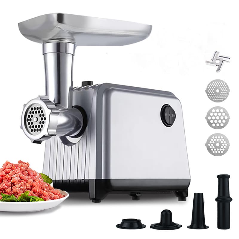 Electric Meat Grinder Multifunctional Sausage Maker Vegetable Chopper European Standard 220V Noise Reduction Food Grade Plastic